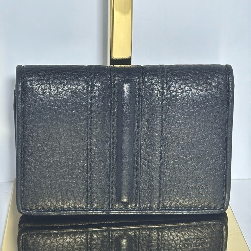 AUTHENTIC BLACK LEATHER GUCCI CARD HOLDER